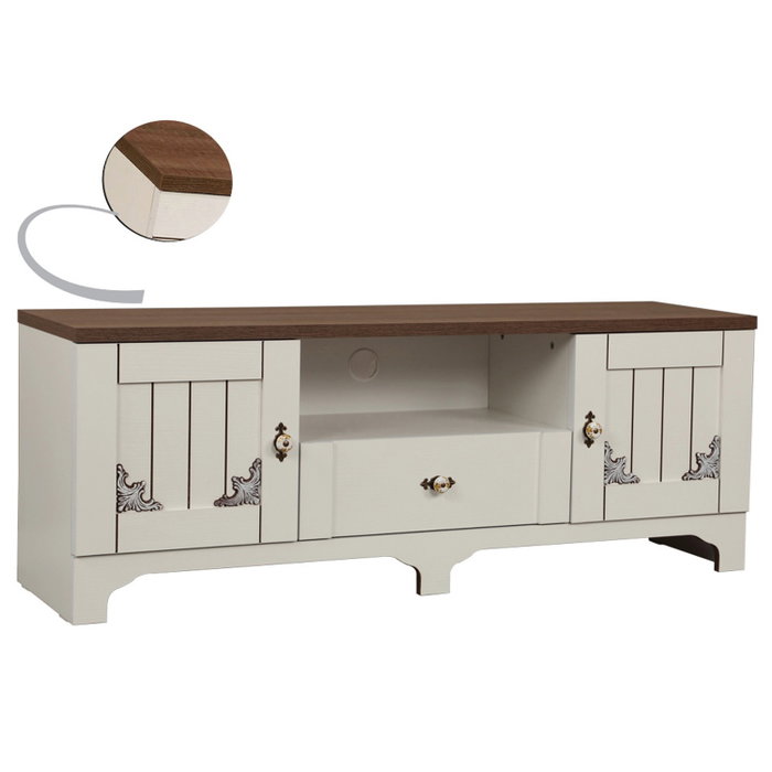 Hanah Home Gazel 140 Blanco y Marrón Hanah Home Gazel 140 Blanco y Marrón